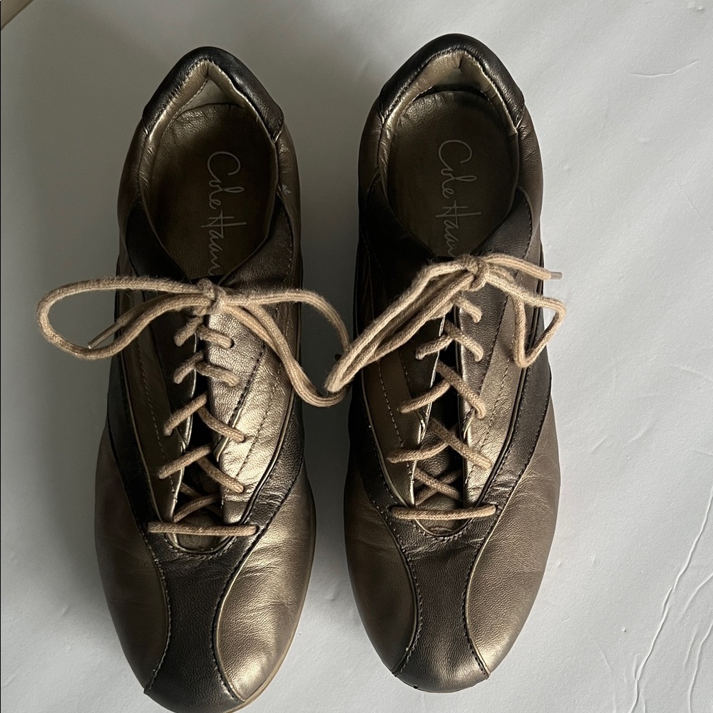 Cole Haan Metallic Bronze Nike Air 2 tone Women's Sneakers